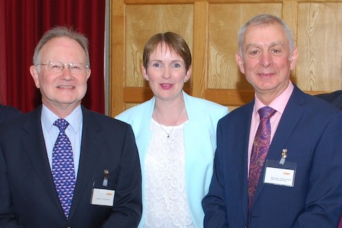 Dr Ian Brown, Chairman of the Advisory Committee and Animal Feeds with Maria Jennings, Head of the Food Standards Agency in Northern Ireland and Robin Irvine, Chief Executive of the Northern Ireland Grain Trade association.